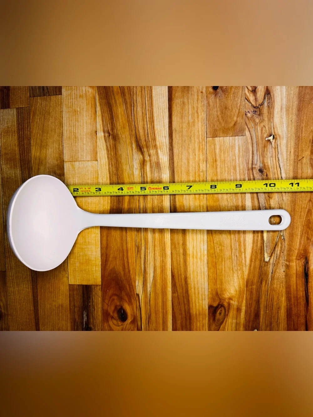 Vintage White PYREX Accessories Ladle USA Made 2109-2